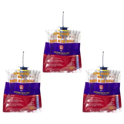 Fly Jail 3 Large Bag Disposable Outdoor Fly Traps