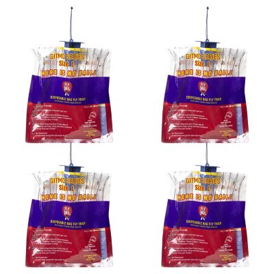 Fly Jail 4 Large Bag Disposable Outdoor Fly Traps