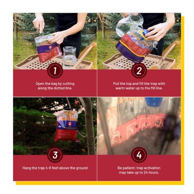 Image showing  4 Large Bag Disposable Outdoor Fly Traps