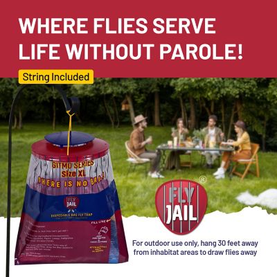 Image showing  2 X Large Bag Disposable Outdoor Fly Traps