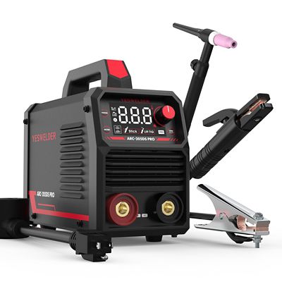 Image showing  110V/220V/205A Stick/Lift TIG 2-in-1 Stick Welder, Big LED Display, Dual Voltage, Hot Start