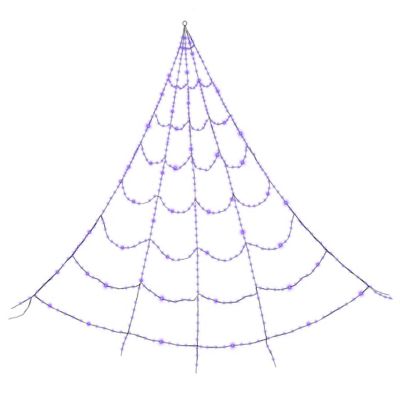 Haunted Hill Farm Prelit Spider Web with 3 Light Functions