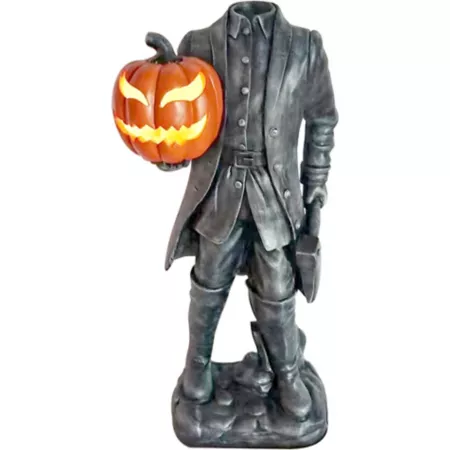 Haunted Hill Farm Headless Horseman Statue Halloween Statues