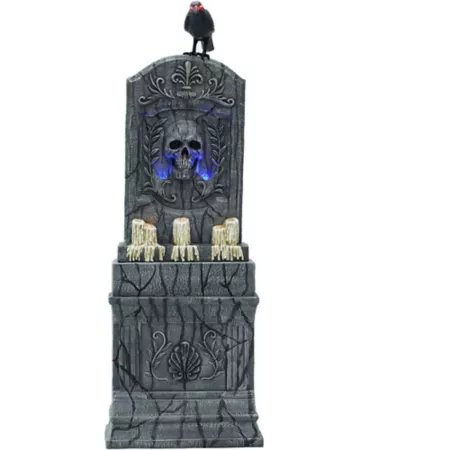 Haunted Hill Farm Motion Activated Aged Cemetery Headstone Premium Halloween Prop Halloween Animatronics