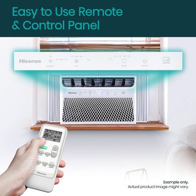 Image showing  8,000 BTU Smart Window Inverter Air Conditioner with Wi-fi and Remote Control
