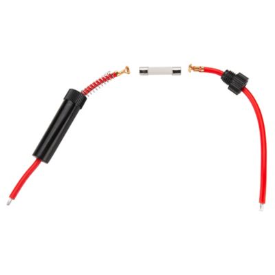 Image showing  12-Gauge Glass In-Line 30A Fuse Holder