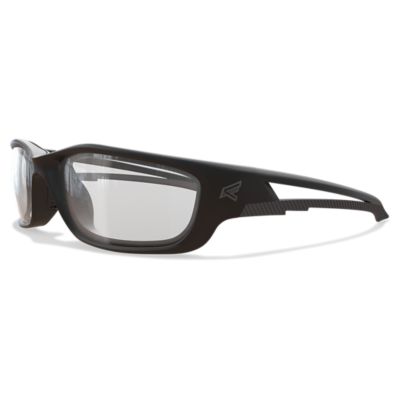 Edge Eyewear Kazbek XL Black Frame Clear Lense Safety Sunglasses