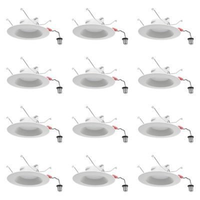 Image showing  APTIVE LED Downlight 15 Watt 1050 Lumens Adjustable CCT 120V 6 in. Triac Dimmable, Pack of 12