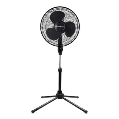 VisionAir 16 in. Oscillating Pedestal Fan, Black