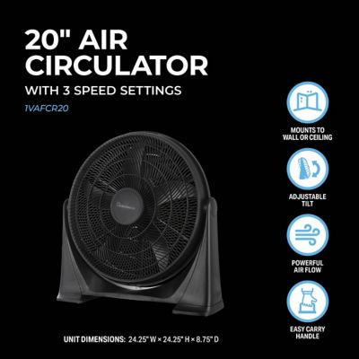 Image showing  20 in. Air Circulator