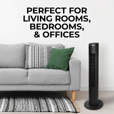 Image showing  40 in. Oscillating Digital Tower Fan with Remote