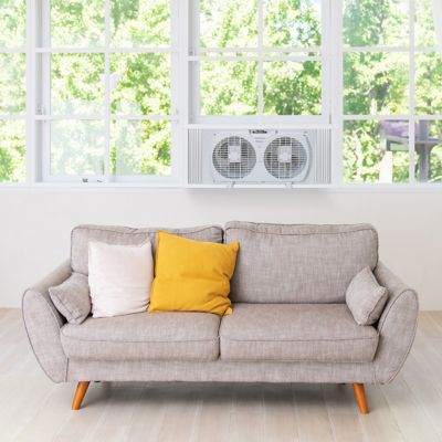 Image showing  9 in. Twin Window Fan