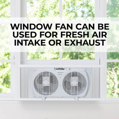 Image showing  9 in. Twin Window Fan