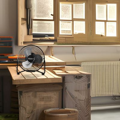 Image showing  9 in. High Velocity Floor Fan with Copper Oil Bearing Motor