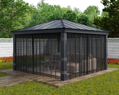 Image showing  Dallas Gazebo 14 ft. x 14 ft. Netting Set, 4 pc.