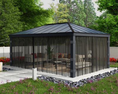 Image showing  Dallas Gazebo 14 ft. x 20 ft. Netting Set, 4 pc.