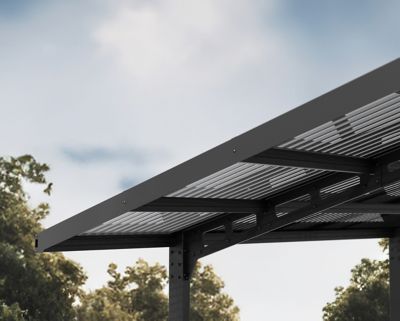 Image showing  Sydney Wave Single Carport, Gray