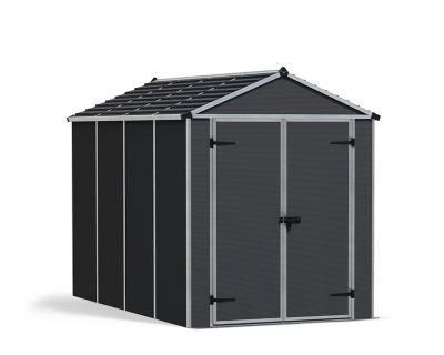 Canopia by Palram Rubicon 6 ft. x 10 ft. Shed, Gray