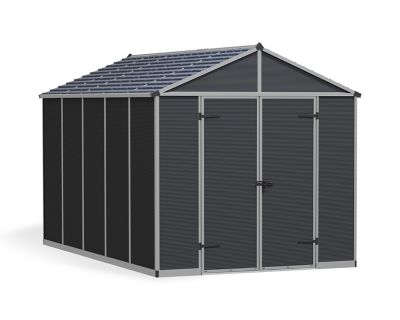 Canopia by Palram Rubicon 8 ft. x 12 ft. Shed, Gray