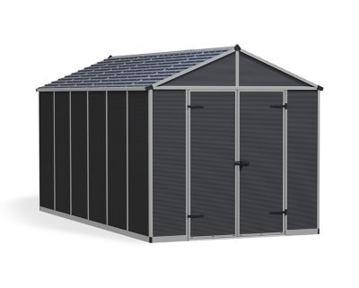 Canopia by Palram Rubicon 8 ft. x 15 ft. Shed, Gray