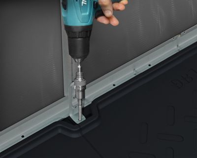 Image showing 6 th Canopia by Palram 8 x 15ft. Rubicon Shed, Gray