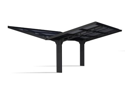Canopia by Palram Sydney Wave Double Carport Wing Style