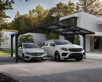 Image showing  Sydney Wave Double Carport Apex Style