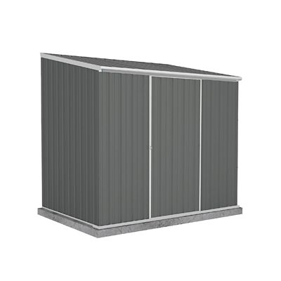 ABSCO Absco EZI Slider 7 ft. x 5 ft. Metal Storage Shed, Woodland Gray