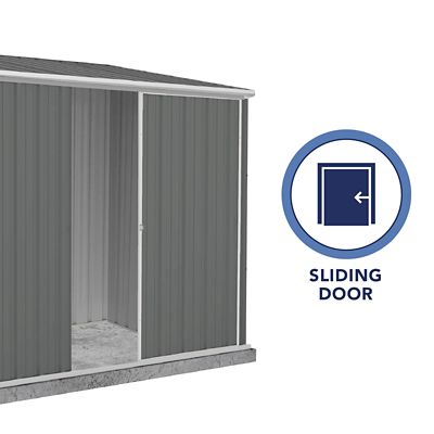 Image showing 5 th ABSCO EZI Slider 7 x 5ft. Metal Storage Shed, Woodland Gray