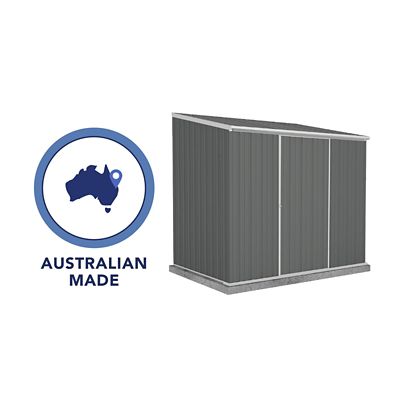 Image showing 6 th ABSCO EZI Slider 7 x 5ft. Metal Storage Shed, Woodland Gray