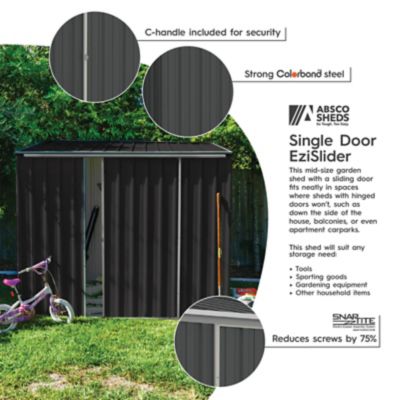 Image showing  EZI Slider 7 x 5ft. Metal Storage Shed, Monument