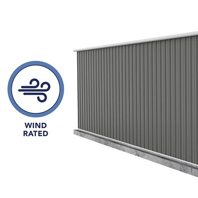 Image showing 6 th ABSCO Utility 10 x 19.5ft. Metal Storage Shed, Woodland Gray