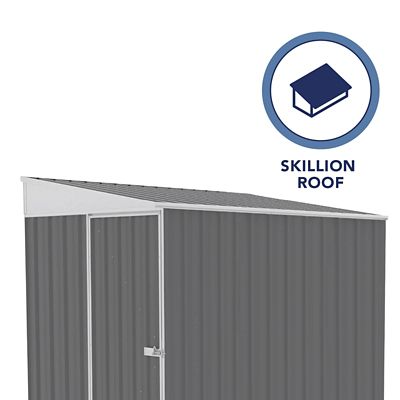 Image showing  Durango 5 x 7ft. Metal Bike Shed, Woodland Gray