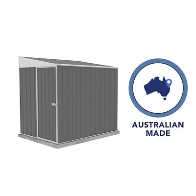 Image showing 7 th ABSCO Durango 5 x 7ft. Metal Bike Shed, Woodland Gray