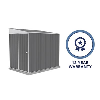 Image showing 8 th ABSCO Durango 5 x 7ft. Metal Bike Shed, Woodland Gray