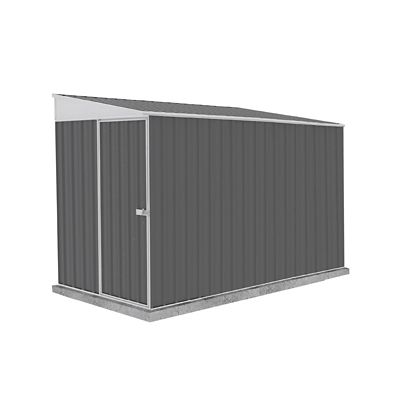 ABSCO Absco Durango 5 ft. x 10 ft. Metal Bike Shed, Woodland Gray