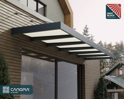 Image showing  Sophia XL 6000, 19 x 5ft. Awning, Gray/Mist