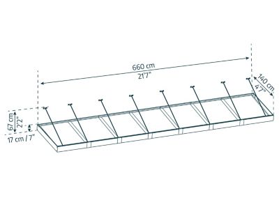 Image showing  Sophia XL 7000, 22 x 5ft. Awning, Gray/Mist
