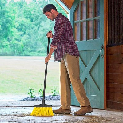 Image showing  10 in. Poly Fiber Smooth Surface All-purpose Upright Broom