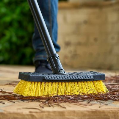 Image showing  12 in. Poly Fiber Stiff Deck Brush