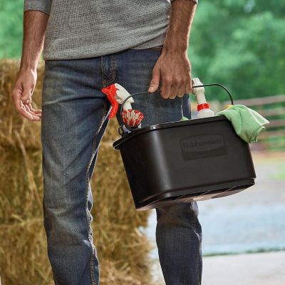 Image showing  2 Compartment Plastic Cleaning Caddy Organizer