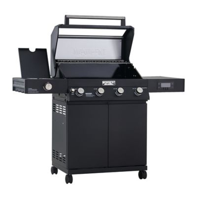 Image showing  4-Burner Denali Series Smart Propane Gas Grill, Black, With Side Burner