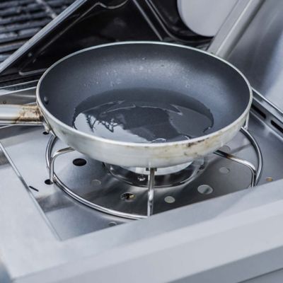 Image showing  3-Burner Mesa Series Propane Gas Grill, Silver, With Side Burner