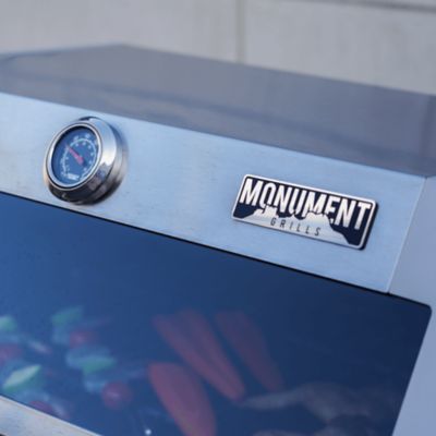 Image showing 5 th Monument Grills 3-Burner Mesa Series Propane Gas Grill, Silver, With Side Burner