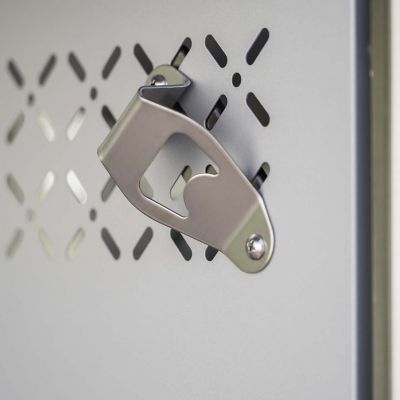 Image showing 8 th Monument Grills 4-Burner Mesa Series Infrared Propane Gas Grill, Silver, With Side Burner