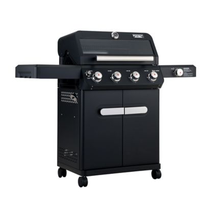Image showing  4-Burner Mesa Series Propane Gas Grill, Black, With Side Burner