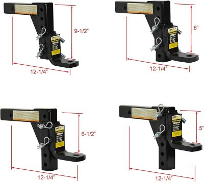 Image showing 5 th Avitec Adjustable Trailer Receiver Ball Mount