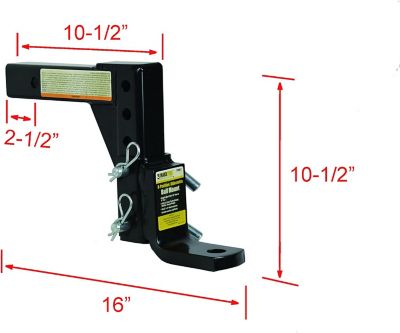 Image showing 7 th Avitec Adjustable Trailer Receiver Ball Mount