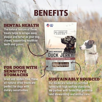 Image showing  Duck Jerky Dehydrated Dog Treats, 8 oz.