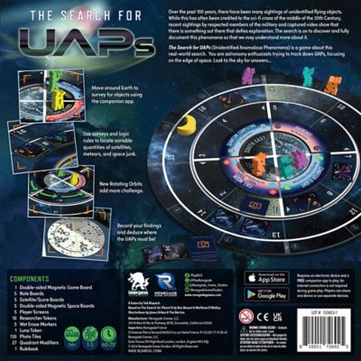 Image showing  The Search For UAPs, Strategy Board Game, Ages 14 Plus, 1 to 5 Players
